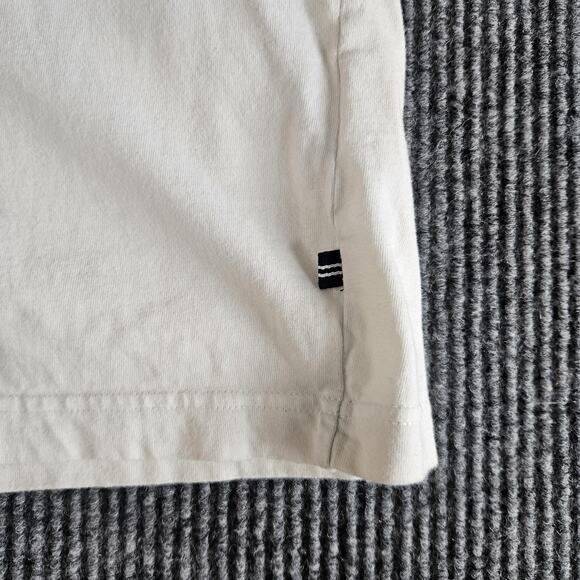 Nautica Shirt Mens Large Multi Color Striped Crewneck Sail Logo Short Sleeve - Picture 8 of 8